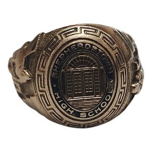 Jostens 10K Yellow Gold Shepherdstown High School Class Ring Size 6.25 6.9g